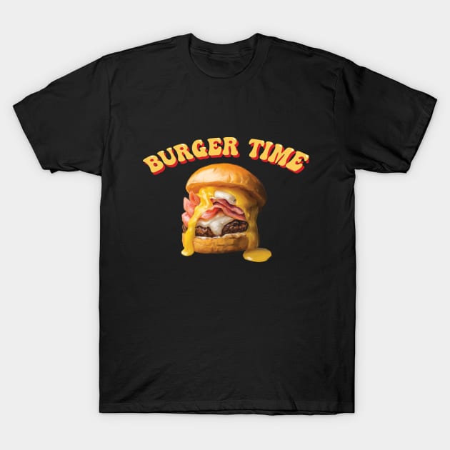 Burger Time T-Shirt by Intergalactic Hitchhiker 